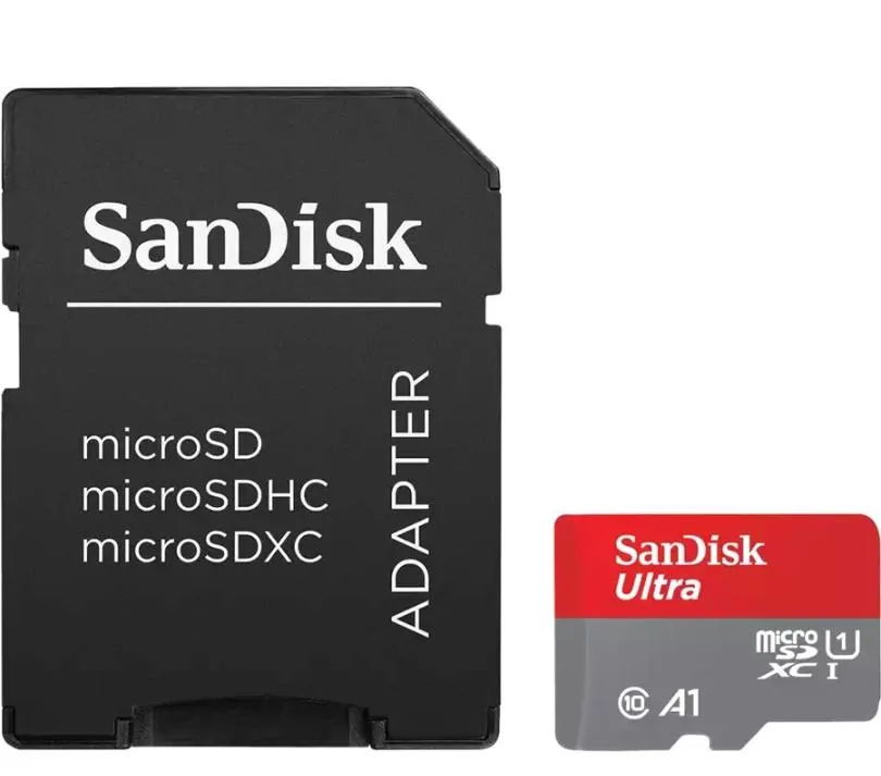 SanDisk SanDisk Ultra 128 GB microSDXC 140 MB/s read 10 MB/s write — product photo