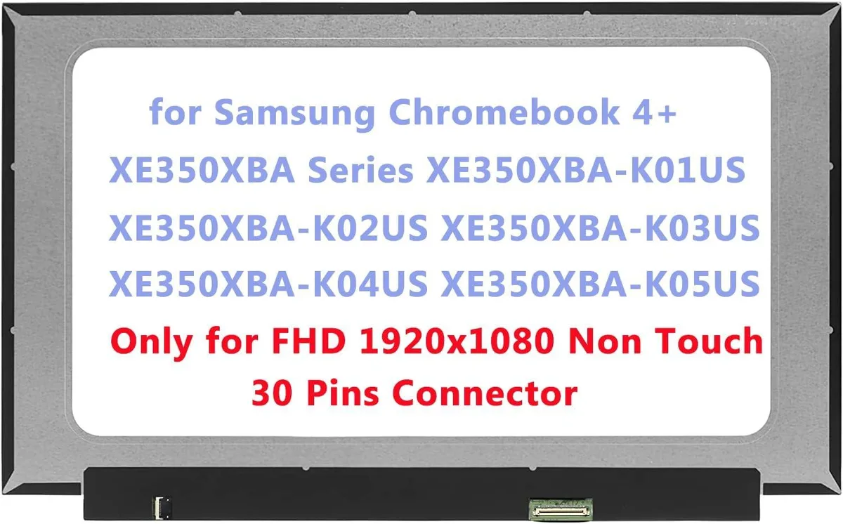NUOLAISUN NUOLAISUN 15.6" FHD Non-Touch Screen for Samsung Chromebook XE350XBA — product photo