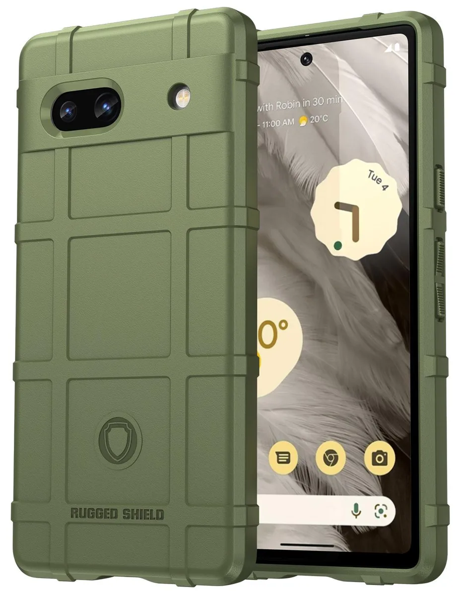 Nakedcellphone Nakedcellphone Special Ops Rugged Shield Case Olive Green Pixel 7a 2023 — product photo