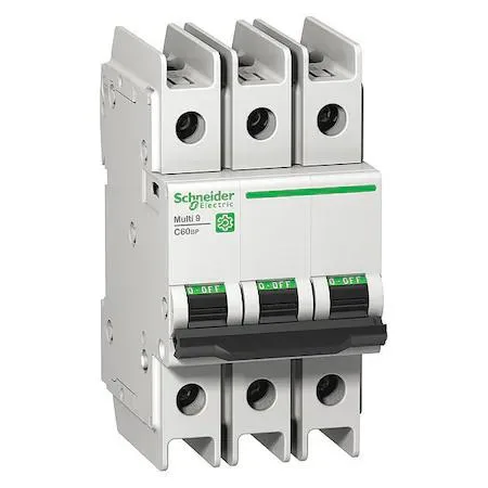 Schneider Electric Schneider Electric M9F42303 3A 3-pole C-curve miniature circuit breaker — product photo