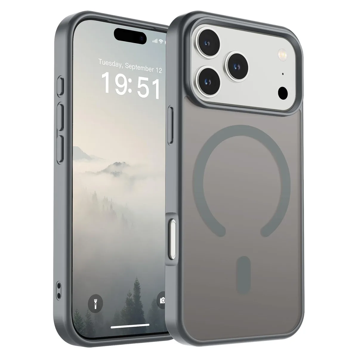 KEHIPI KEHIPI Magnetic Case for iPhone 17 Pro MagSafe 10ft Drop Gray — product photo
