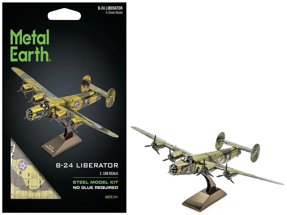 Metal Earth Metal Earth Consolidated B-24 Liberator "Diamond Lil" Steel Model Kit hobby collectible — product photo