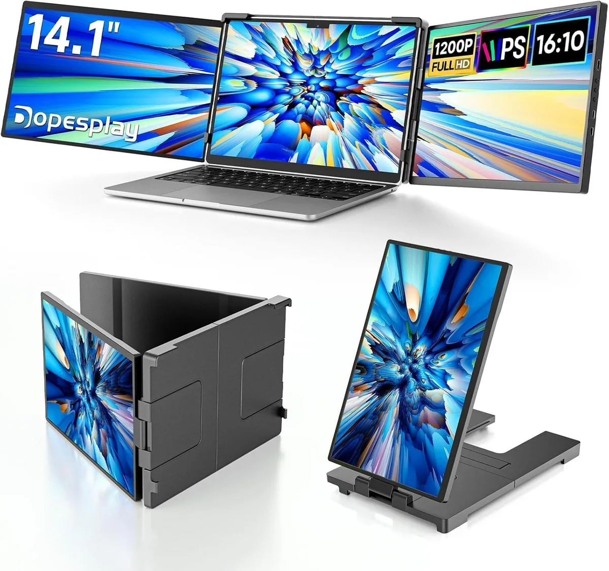 BESIGN BESIGN 14.1" Triple Portable Monitor 2 in 1 accessory — product photo