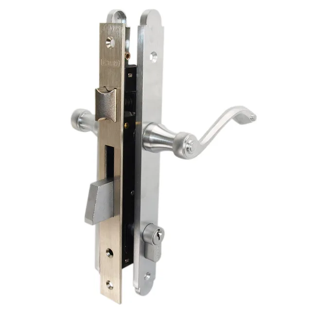 Marks USA Marks USA 2750C/26D Satin Chrome Left Hand Double Cylinder Mortise Lever Entry Door Lock — product photo