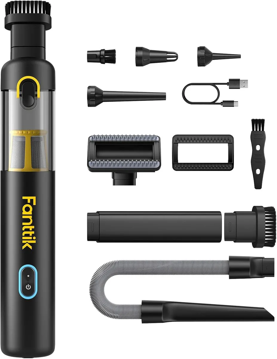 WUQ WUQ Slim V8 APEX Car Vacuum 19000Pa Black interior care — product photo