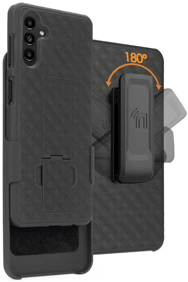 Nakedcellphone Nakedcellphone Ribbed Slim Case with Kickstand for iPhone 11 Black — product photo