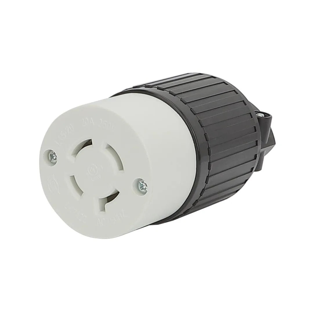 LORDWORLD LORDWORLD Nema L15-20R Flanged Outlet Waterproof Cover 3 Pole 4 Wire 20AMP 125/250V Black — product photo