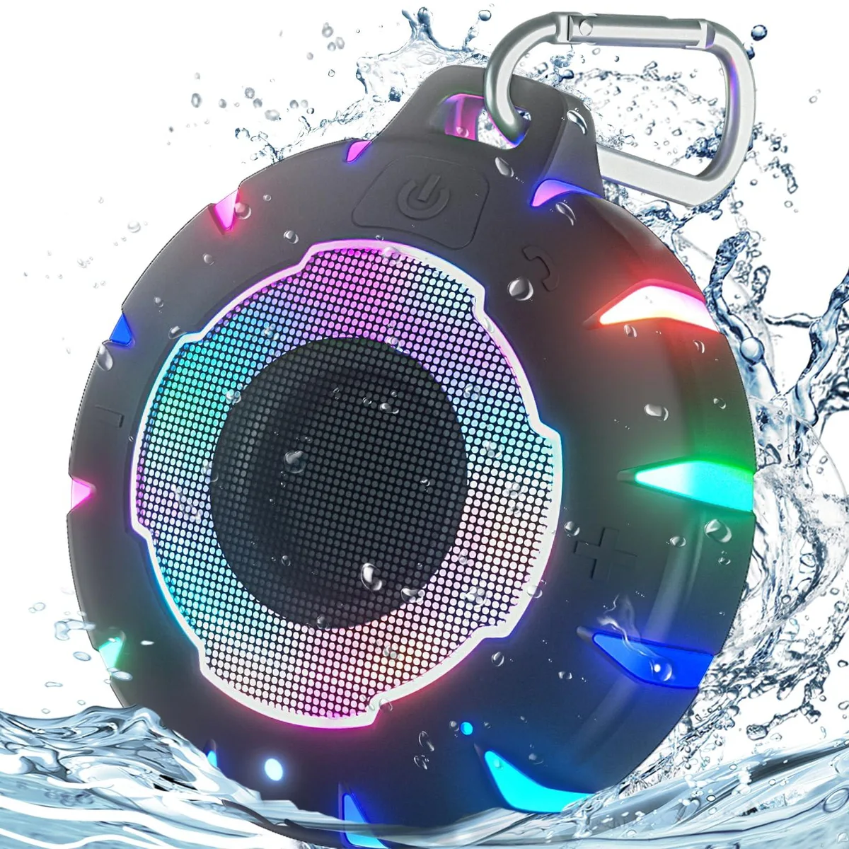  HEYSONG Bubble B18L Black portable speaker 12h 66ft IPX7 — product photo