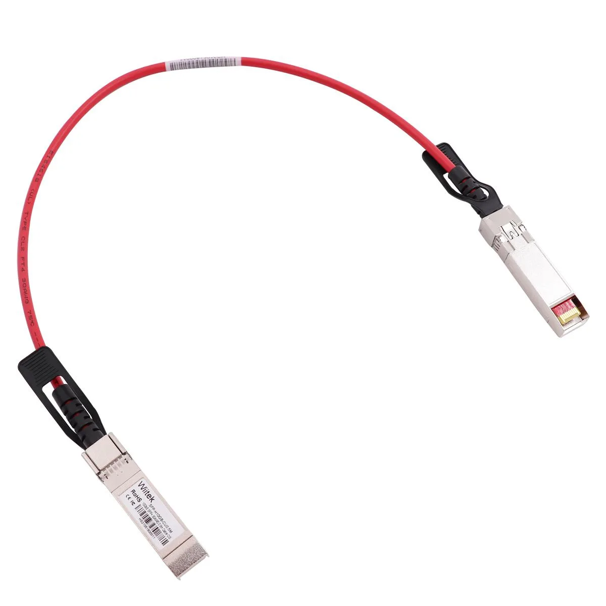 Wiitek Wiitek 0.5m 10G SFP+ DAC Twinax Cable Red — product photo