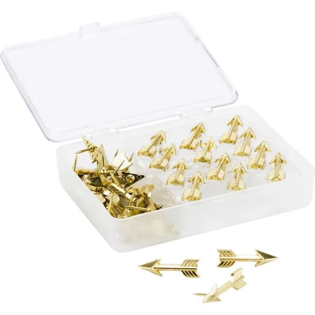 U Brands U Brands 3083U0624 Fashion Push Pins Gold 36 Pack — product photo