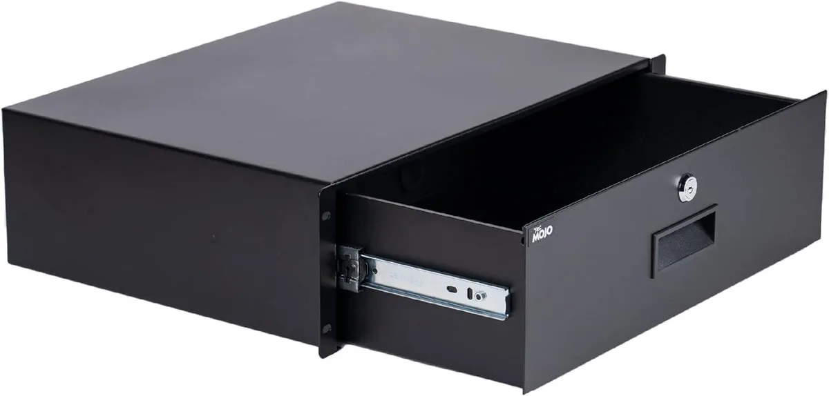 TAURKENAM TAURKENAM 3U Rack Drawer 19in 22lb 13in depth — product photo