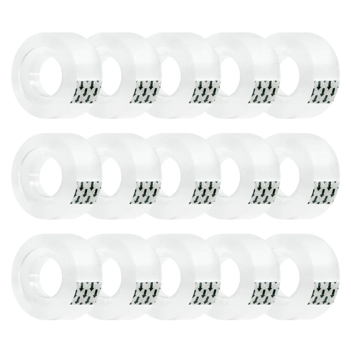 Ykimok Transparent Clear Tape Refills 15 Rolls .7 Inch 27.3 Yard — product photo