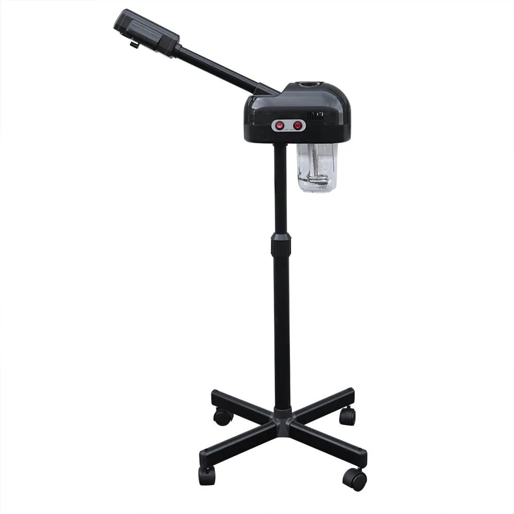 DIITGGE Facial Steamer Professional Ionic Black 0.2 gal 800W 360° rotation adjustable height 44.1-52in — product photo