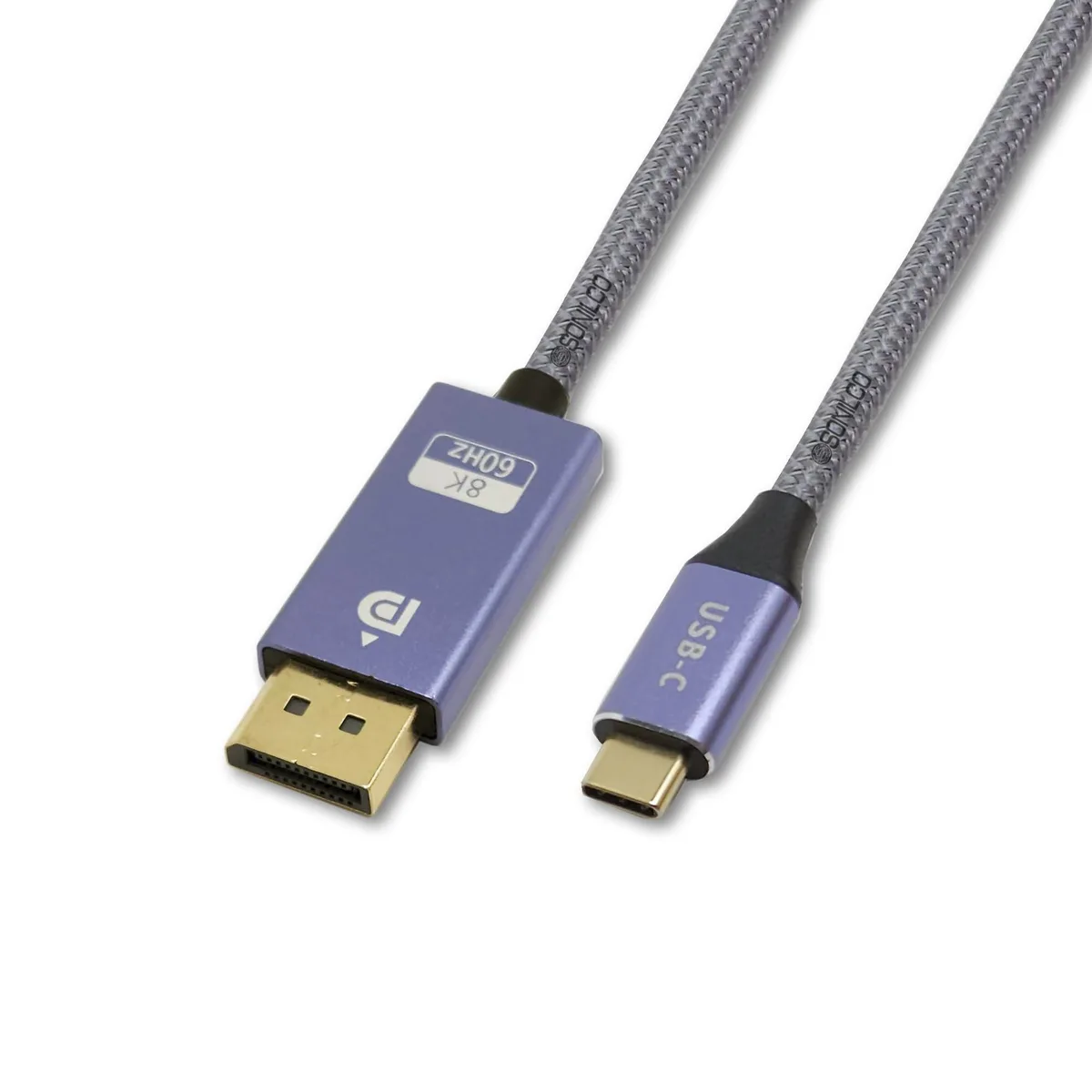Vszerda Vszerda USB C to DisplayPort Cable 1.4 8K 60Hz 1.0 m Gray — product photo