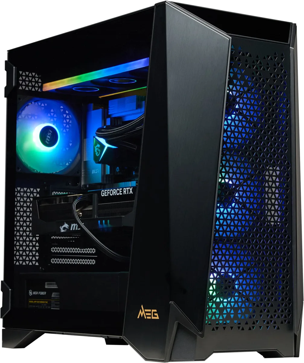 MSI MSI Infinite ZS 9NVR-1482US gaming PC Ryzen 9 9900X3D 32GB DDR5 2TB NVMe RTX 5070 Ti — product photo