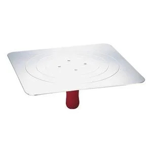 Square aluminium drywall hawk with ErgoSoft handle