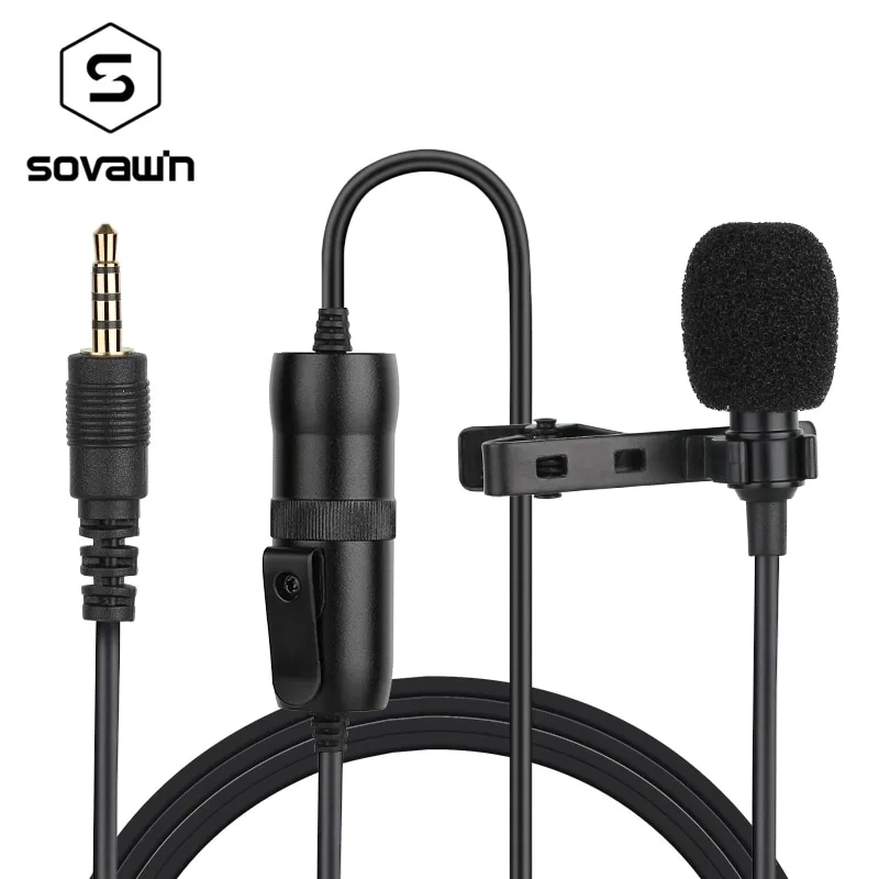 SOVAWIN SOVAWIN Lavalier Microphone Black 3.5mm — product photo