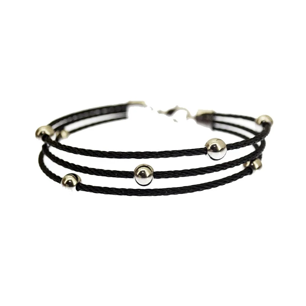 Vandue Corporation Vandue Corporation KABL-ORBITUS-BKSI Bracelet Black Onyx/Silver — product photo