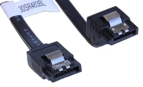 SATACables SATACables 30SR483BL 19in SATA III Cable Straight to Right Angle 1.58 ft — product photo