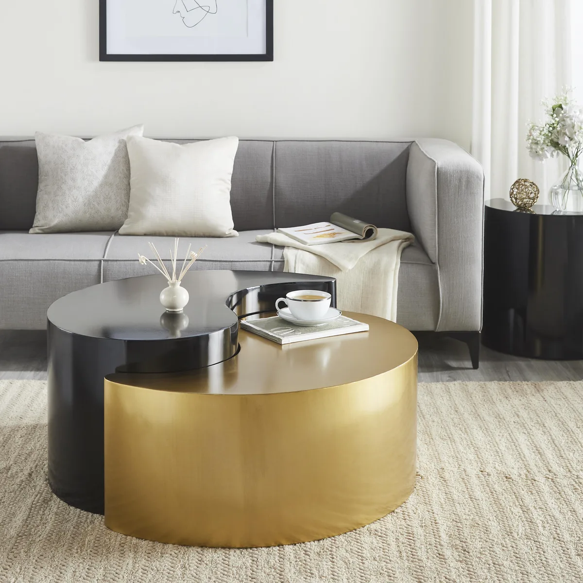tuphen tuphen Black & Gold Iron Occasional Table 150108936 — product photo