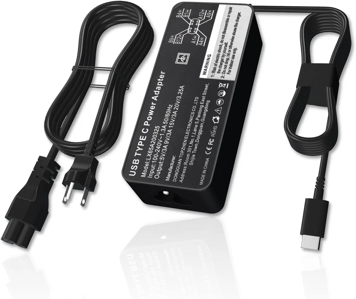 Blueskysea Blueskysea 65W USB-C ac adapter for LG Gram 14 15 16 17 — product photo