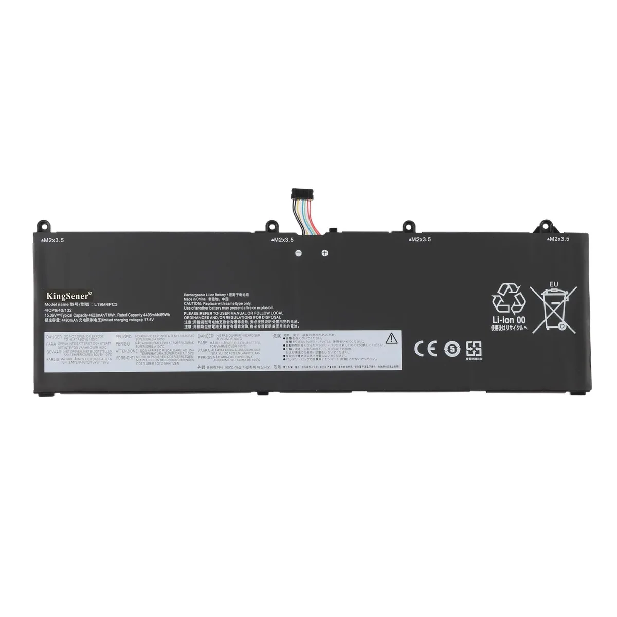 KingSener KingSener L19M4PC3 laptop battery 15.36V 71WH for Lenovo Legion Y9000 R9000X 2021 S7-15IMH5 — product photo