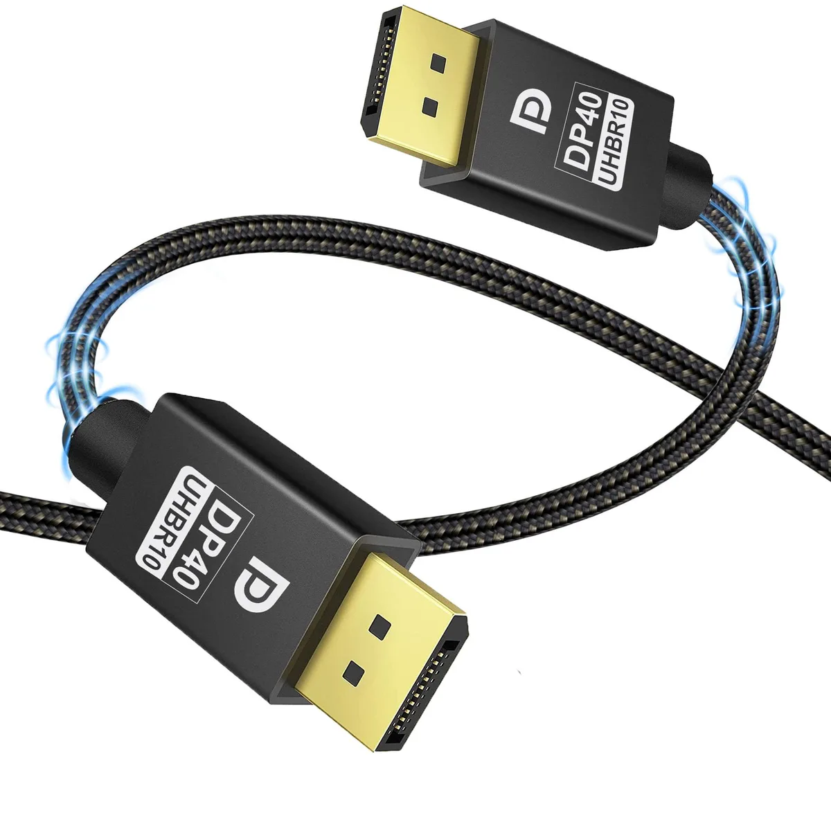 LUOM LUOM LJ-DP16K DisplayPort 2.1 cable 10 ft 40 Gbit/s 8K 60 Hz 4K 144 Hz — product photo