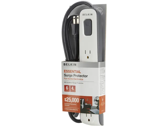 Belkin Belkin BV106000-04 surge protector 6 outlets 4ft 630J — product photo