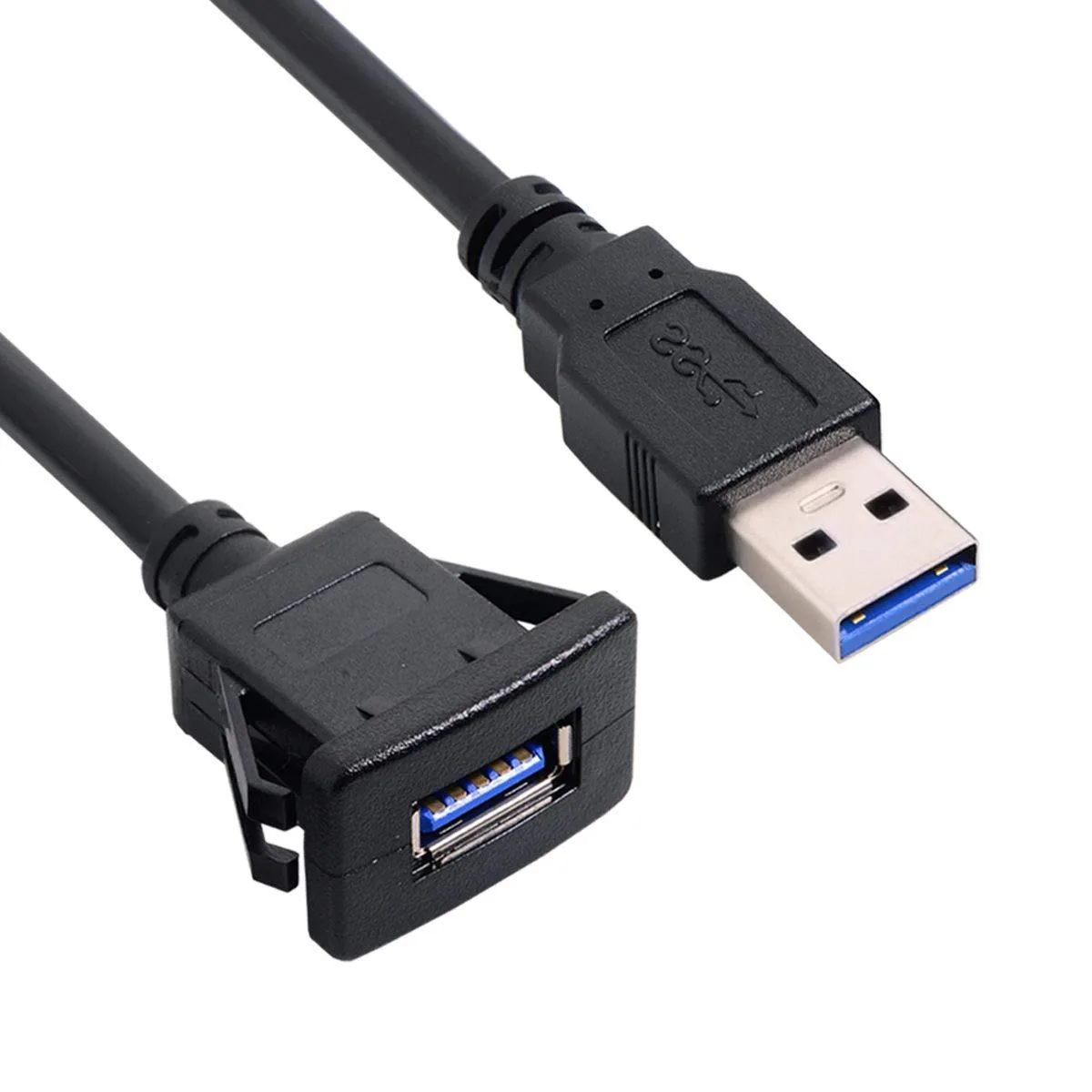 Fervit Fervit Waterproof USB 3.0 Extension Latch Mount Cable 1m — product photo