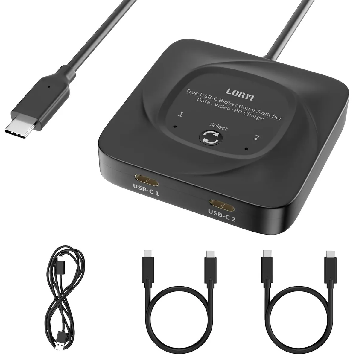 suranus suranus USB C Switch 8K@60Hz Bi-Directional KVM Switch 10Gbps 100W — product photo