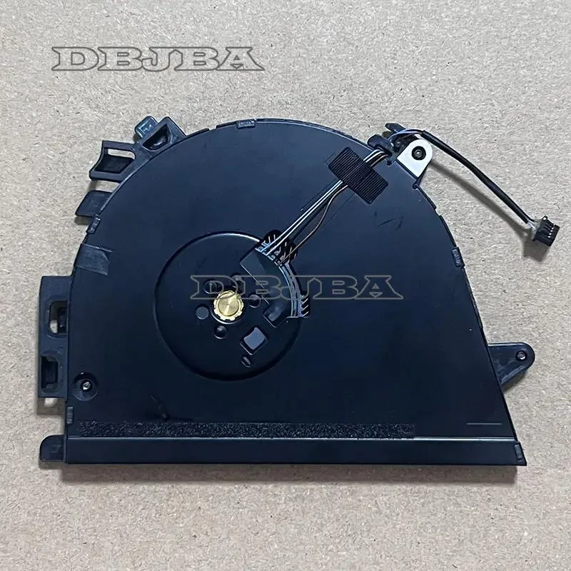 Small black laptop CPU cooling fan with wire connector