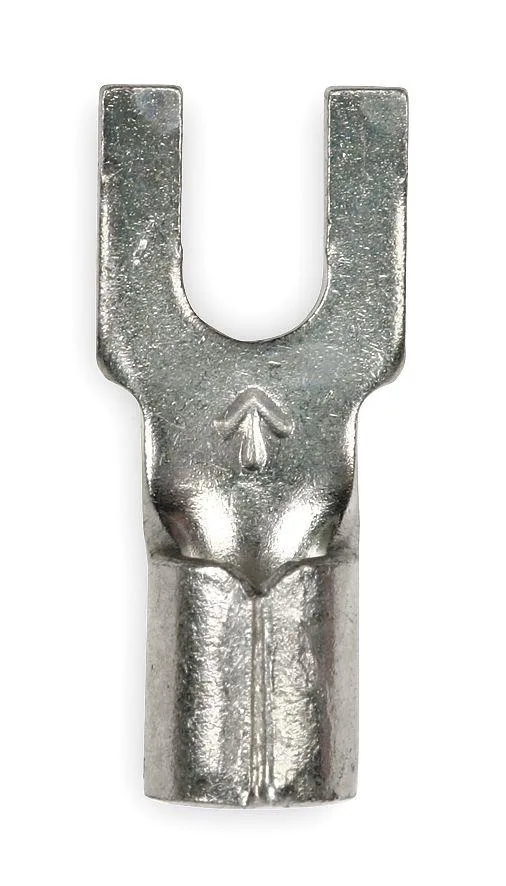 3M 3M M10-6FBX 12-10 AWG Non-Insulated Block Fork Terminal #6 Stud Pack of 50 — product photo