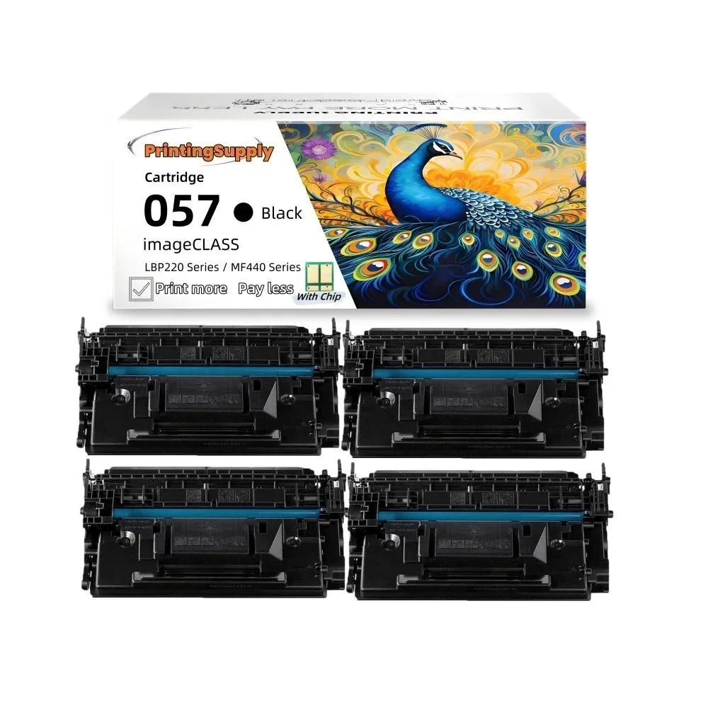Aster Graphics Inc Aster Graphics Inc 057 Black Toner Cartridge 4 Pack — product photo