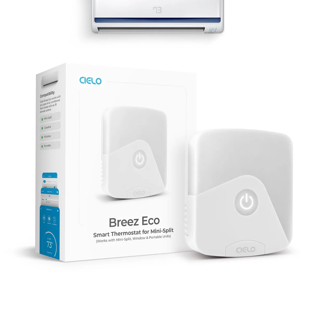 Breez Eco Smart AC Controller White — product photo