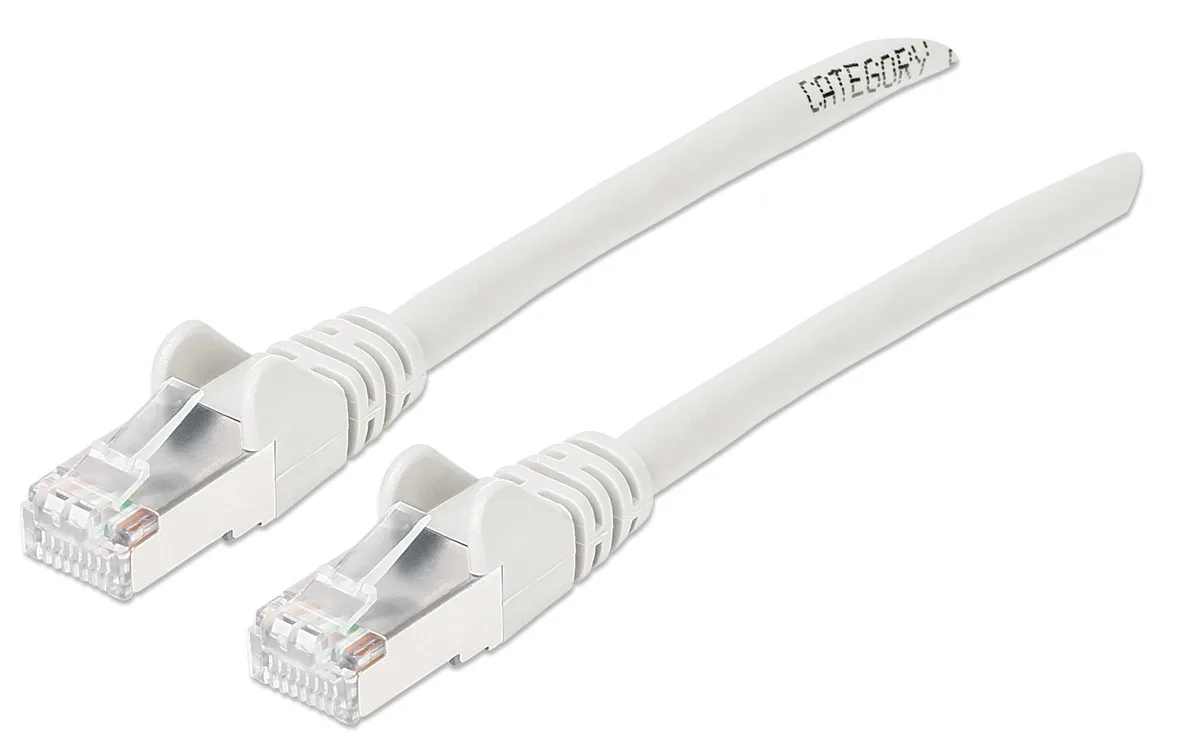 Intellinet Network Solutions Intellinet Cat6a S/FTP Network Ethernet Cable 7 ft White 10G 500 MHz 26 AWG — product photo