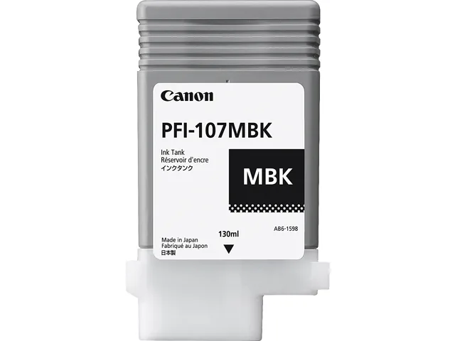 Canon Canon 6704B001 PFI-107 Matte Black 130ml ink cartridges (genuine brands) — product photo