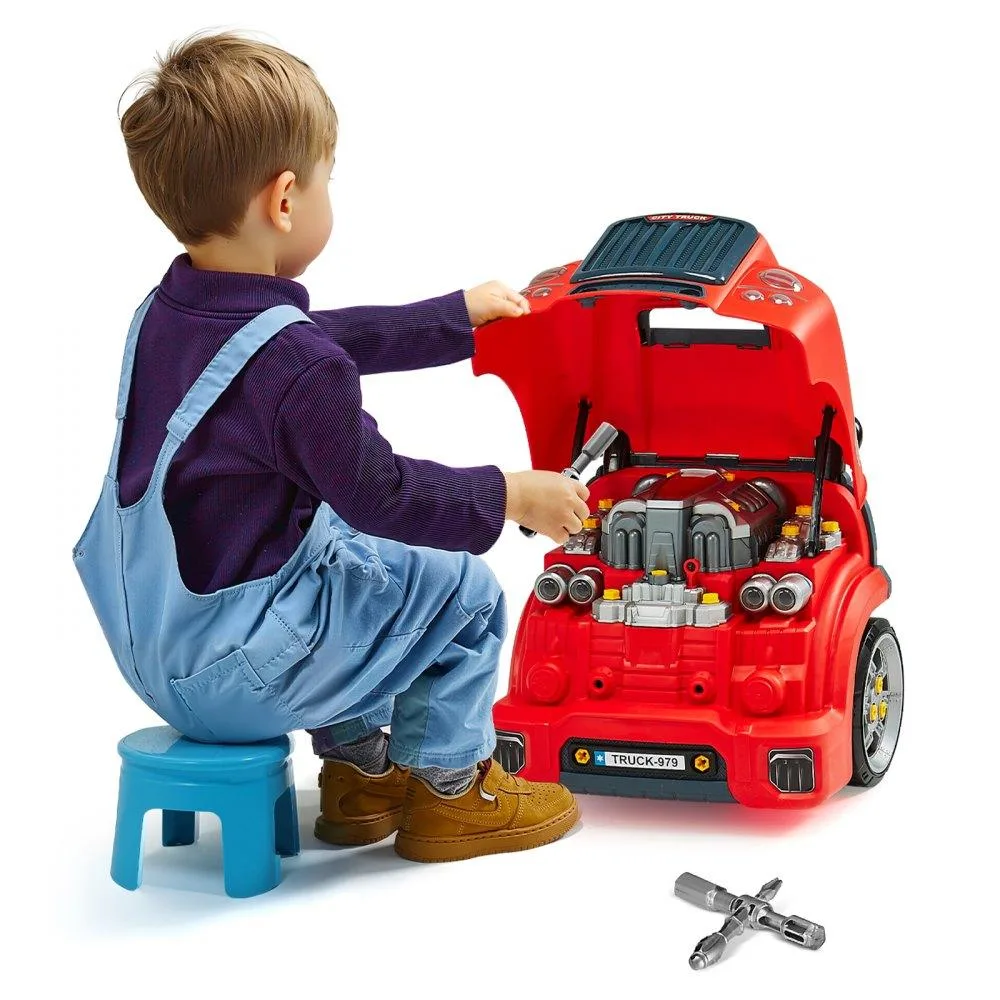 VEVOR VEVOR 60-Piece Kids Mechanic Car Repair Set Red — product photo