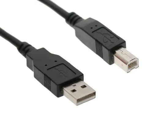 USBGear USBGear AB5FT-B USB 2.0 Cable A-Male to B-Male 5 ft Black — product photo