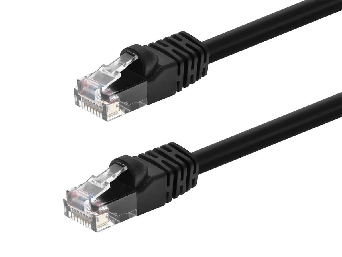  Monoprice Cat6 Ethernet Cable 24AWG 550Mhz UTP 7ft Black — product photo