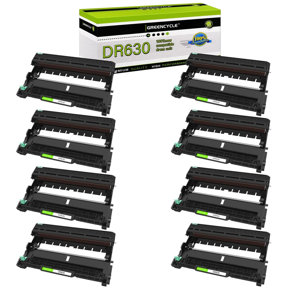 GREENCYCLE GREENCYCLE DR630 Compatible Drum Unit 8 Pack Black 12000 Pages — product photo