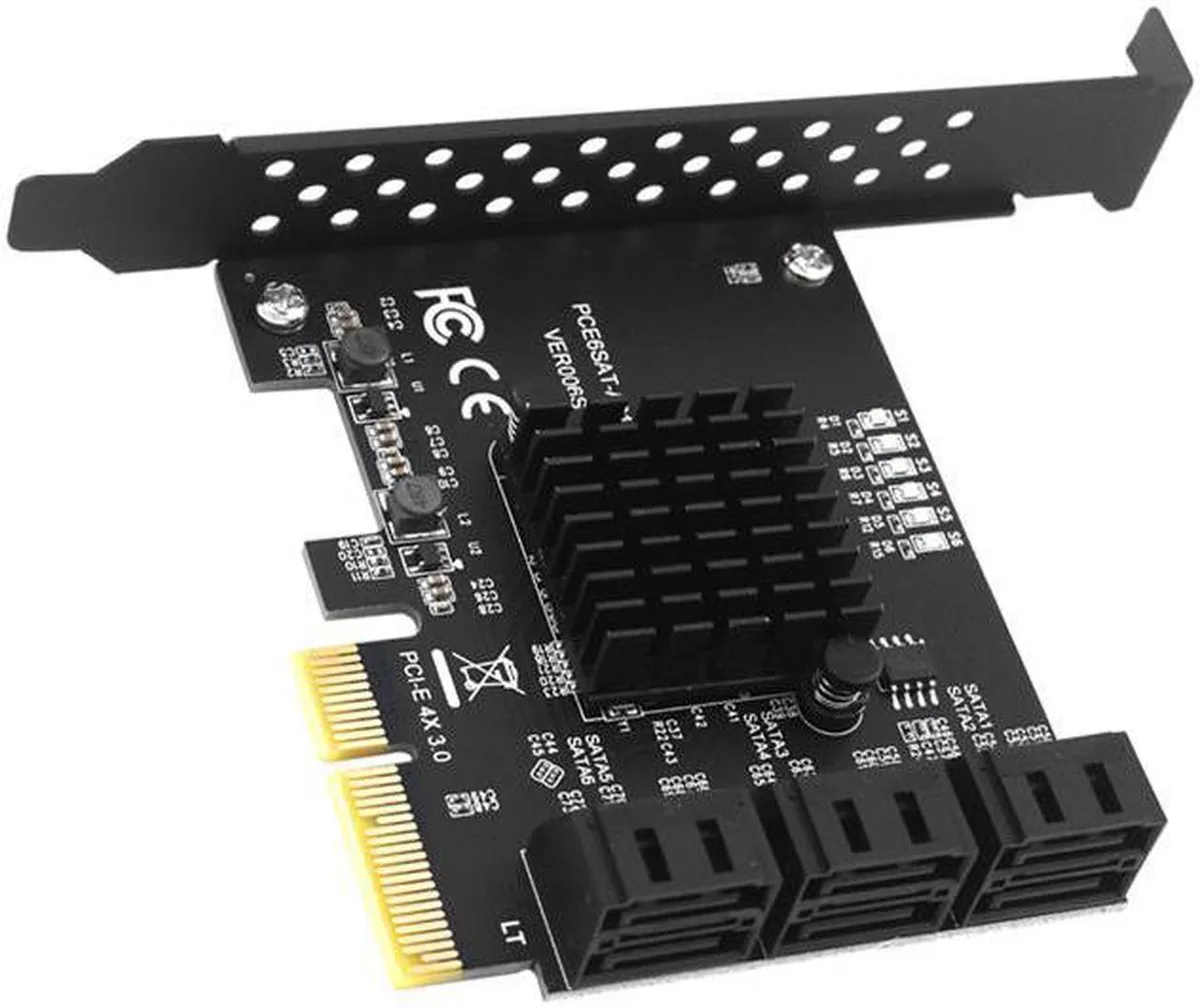 Vszerda Vszerda PCIe 4x to SATA 6 Port Card ASM1166 — product photo