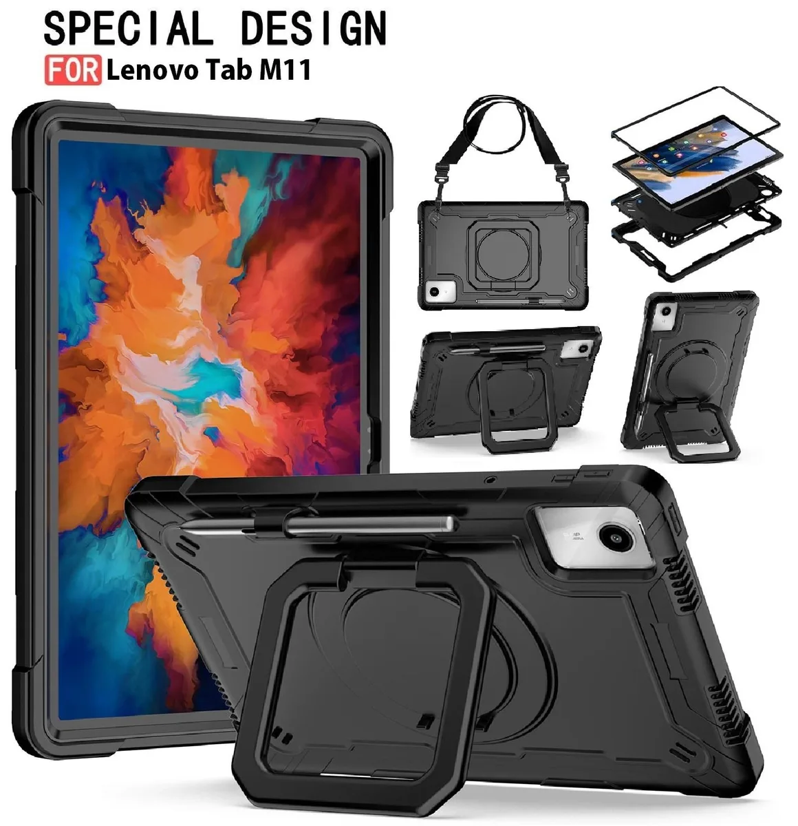 anicestore anicestore TB330FU/TB330XU/ZADA0047US 11" Tablet Case with 360° Stand, Strap & Handle — product photo