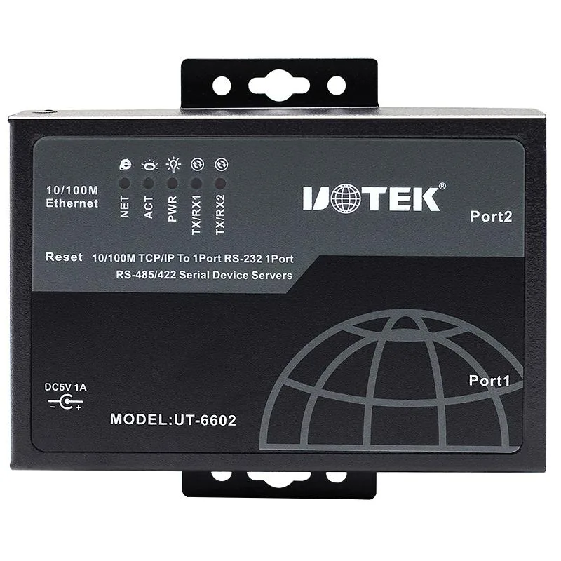 UOTEK UOTEK UT-6602 2-Port 10/100M Device Server RS-232/485/422 — product photo