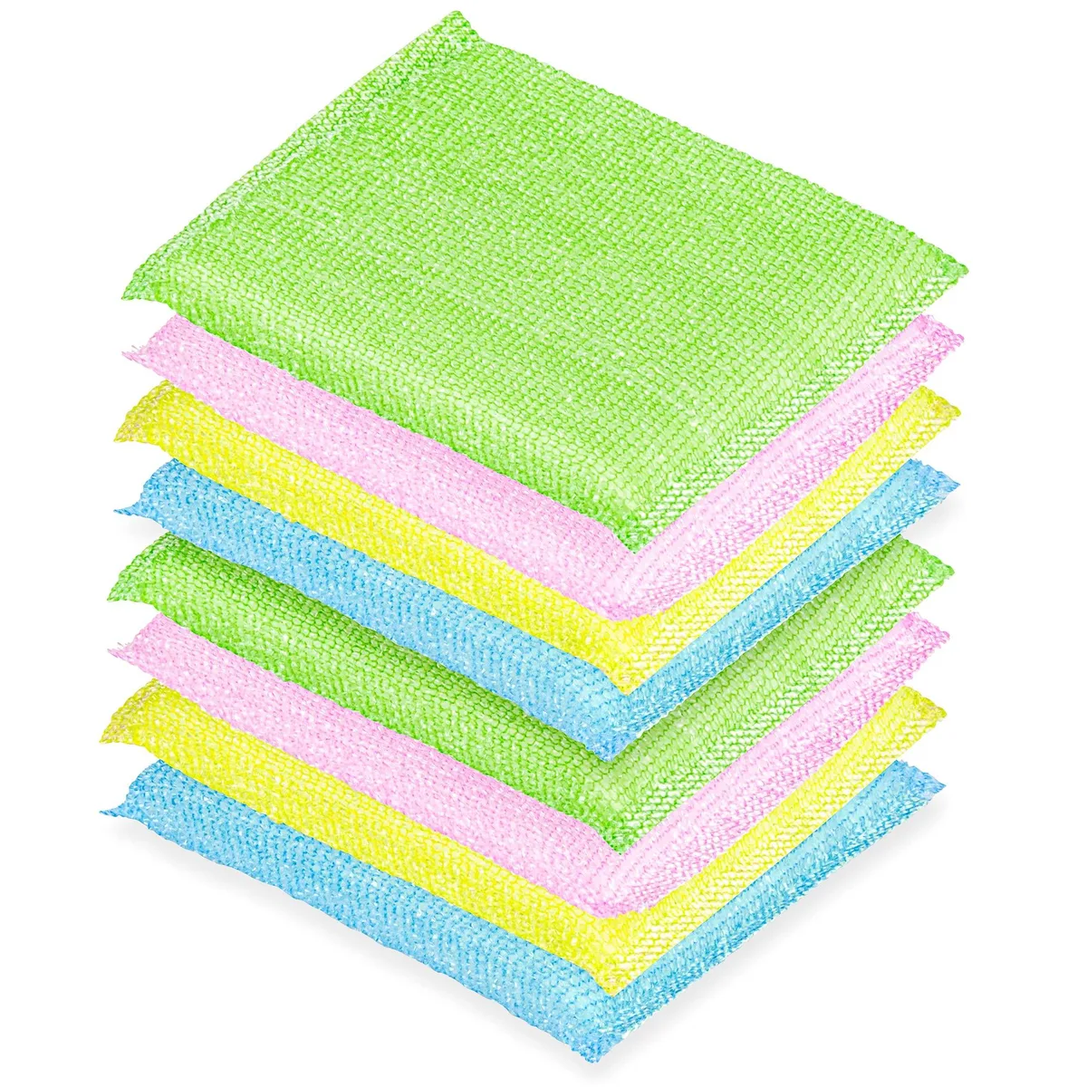 DecorRack Non-Scratch Scouring Pads 8 Pack 5.25 x 3.5 Inch — product photo