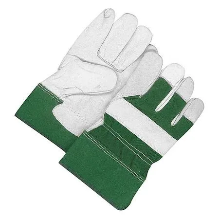 BDG BDG 40-1-1511BR leather gloves, cowhide, safety cuff, wing thumb, 10 in — product photo
