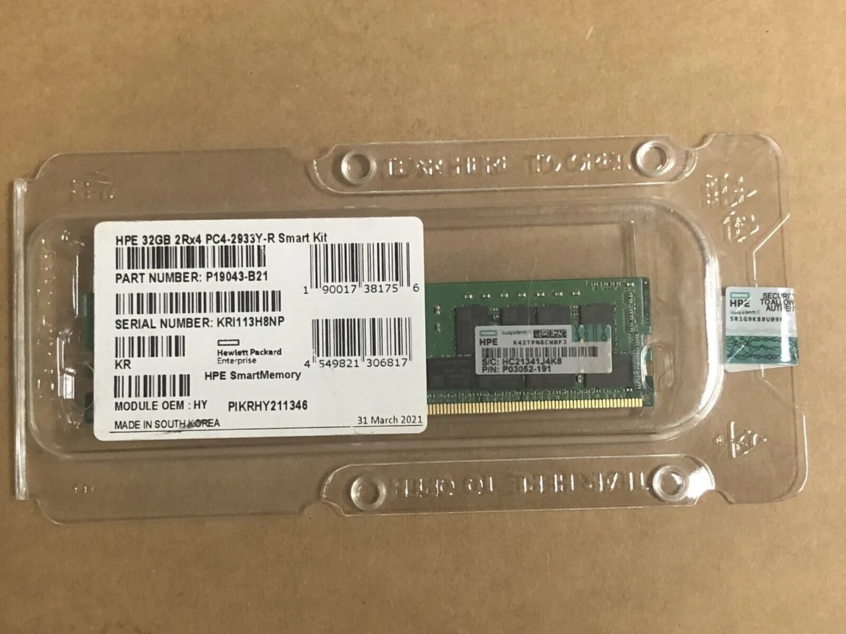 HPE HPE P03052 32 GB DDR4 RDIMM accessory — product photo