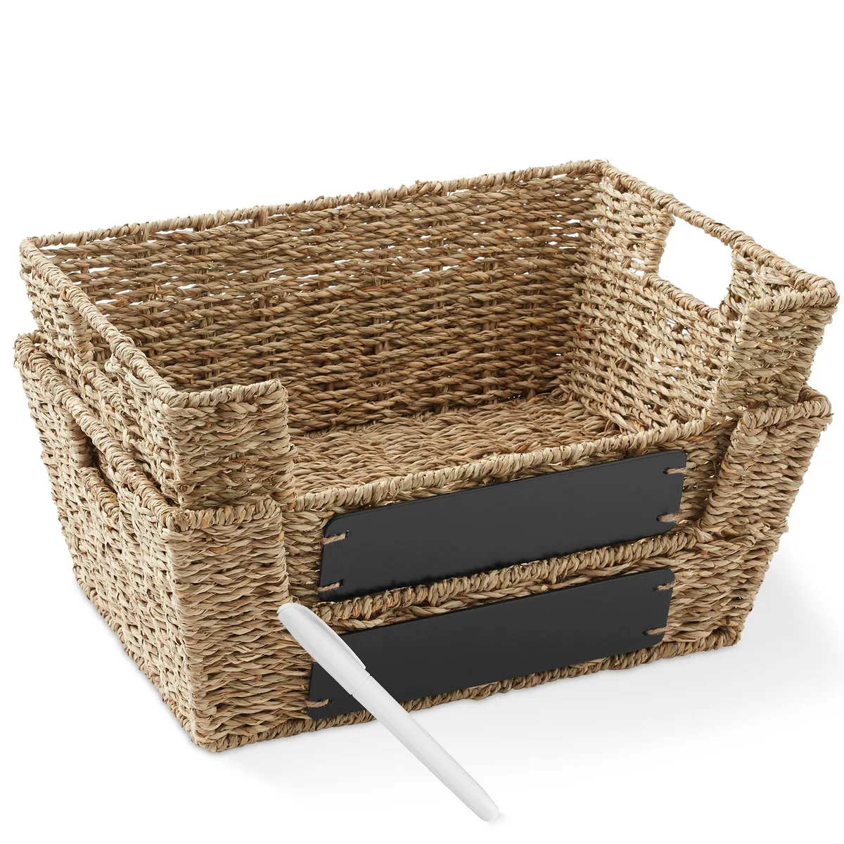 Casafield Casafield Set of 2 Seagrass Pantry Baskets 13-1/4" x 11 — product photo
