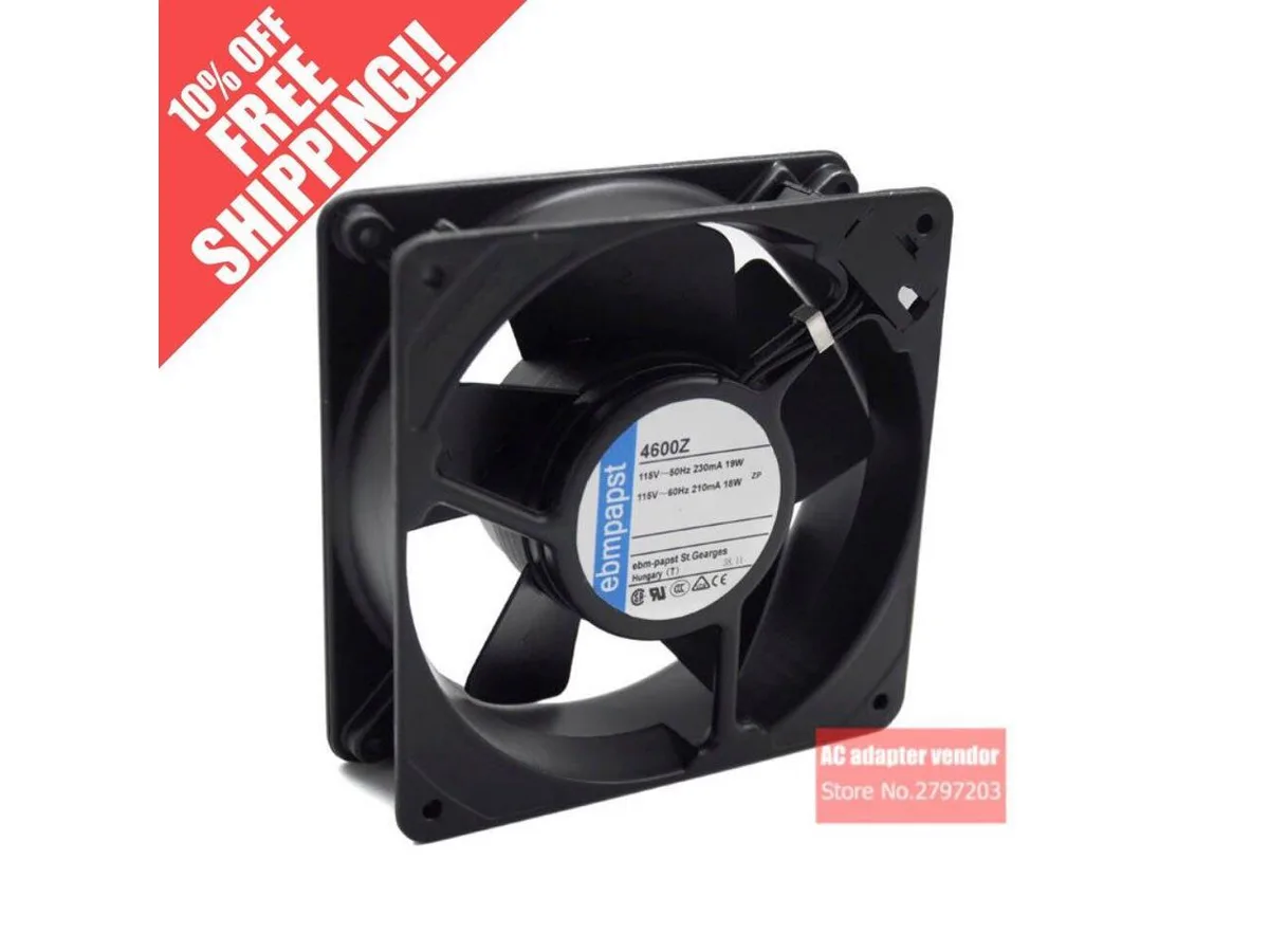 Fans Fans 120 x 120 x 38 mm 115 VAC 4600Z case fan — product photo