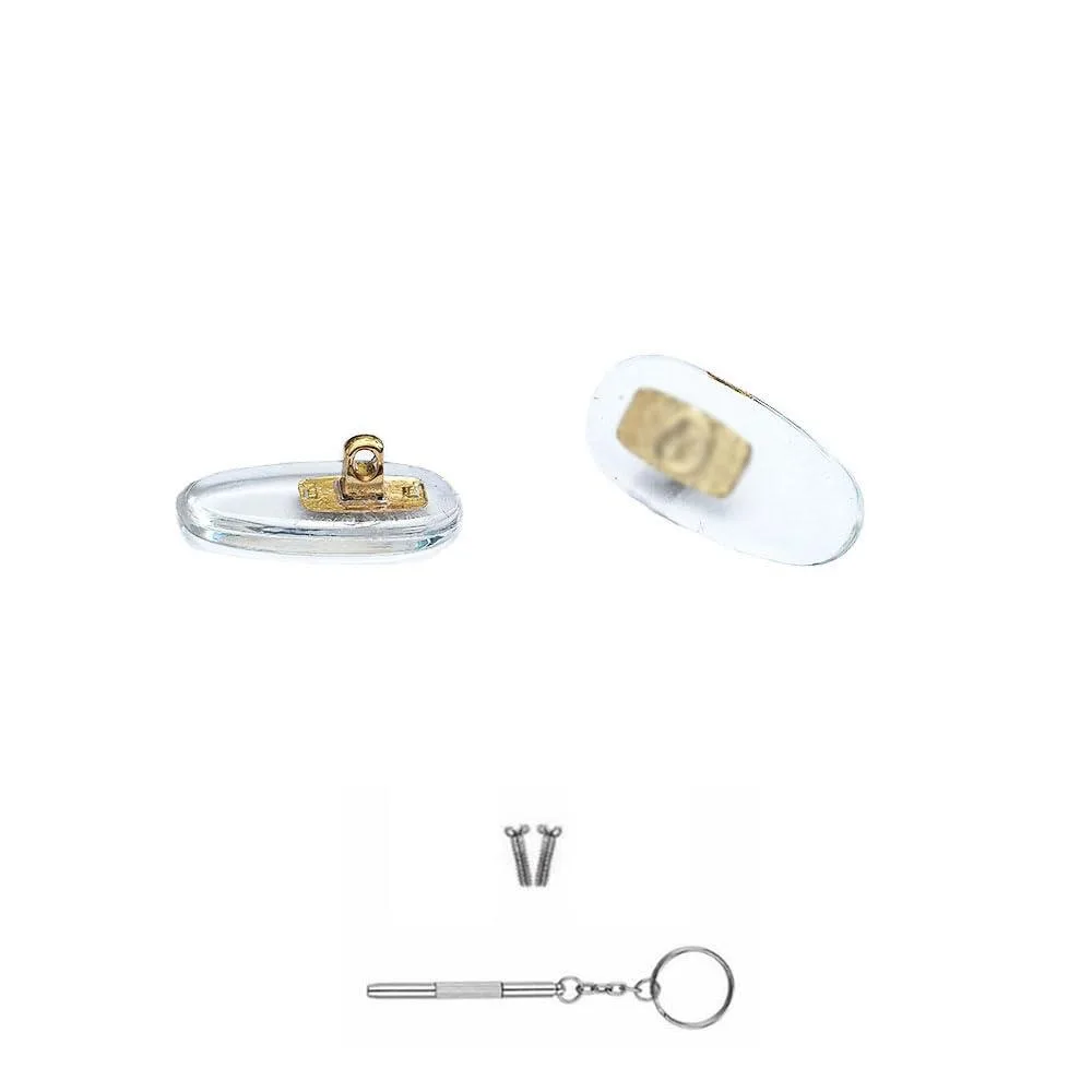  LCLONY Screw-in Nose Pads for Gucci 14mm Gold 42142900 — product photo