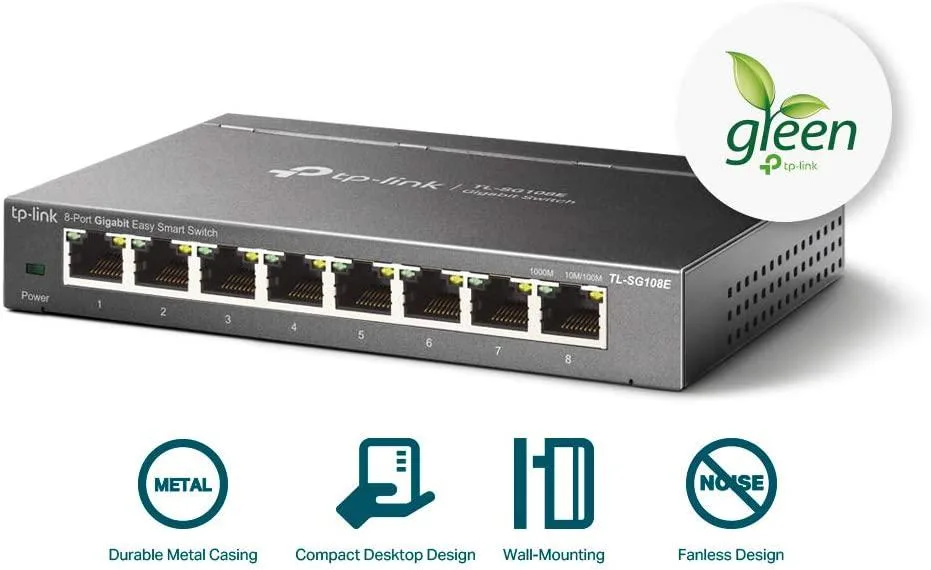 TP-Link TP-Link TL-SG108E 8 Port Gigabit Easy Smart Switch — product photo